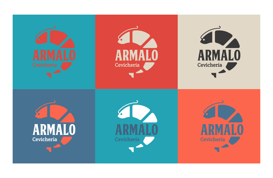 Armalo — variantes cromáticas del logo