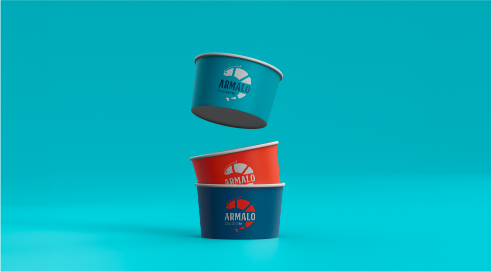 Armalo — vasos sobre coral